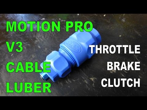 Using The Motion Pro V3 Cable Luber : Motorcycle Scooter ATV : Throttle, Brake, Clutch