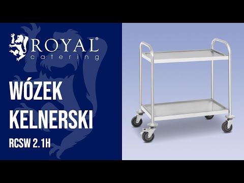 Video - Wózek kelnerski - stal nierdzewna - 150 kg