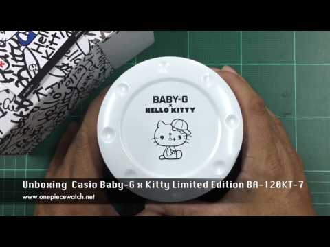 Unboxing Casio Baby-G x Kitty Limited Edition BA-120KT-7 (คิตตี้)