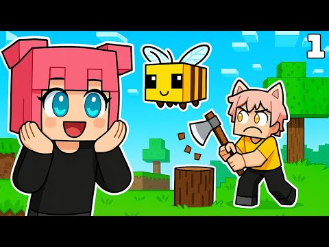 بداية جديدة في ماينكرافت مع عمو بسه و العظمي minecraft