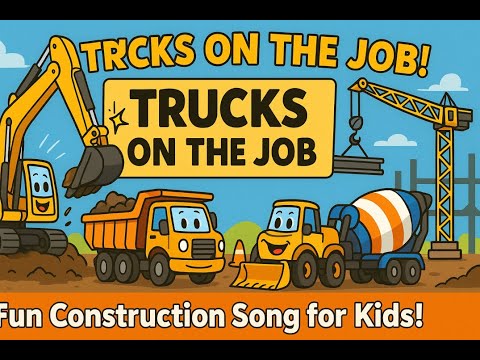 🎵 Trucks for Kids Construction Show | Fun Construction Vehicle Song for Kids 🚧