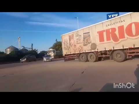 CAMIONES EN RN19 , SAN FRANCISCO , CORDOBA , ARGENTINA , VIDEO 294