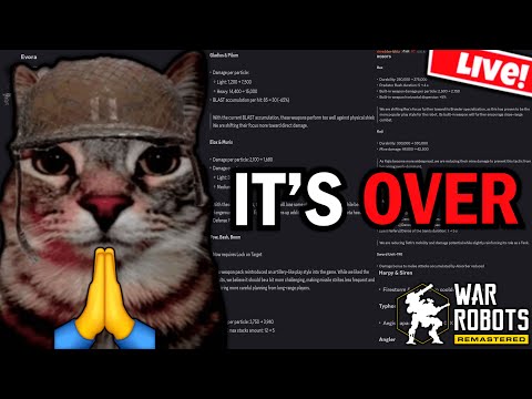 War Robots 11.8 New BALANCE CHANGES Live Review — Will META Be Dead?