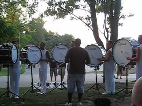 Phantom Regiment 2008 Bass line - Bass Wok - Semi Finals - Bloomington, Indiana