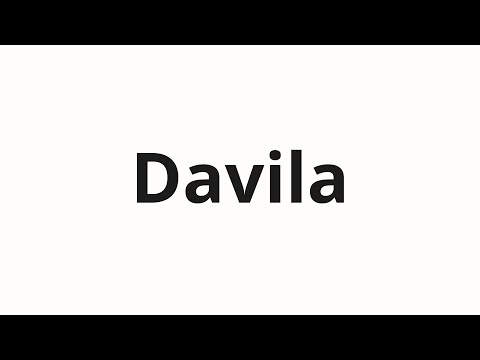 How to pronounce Davila | Давила (Dula in Russian)