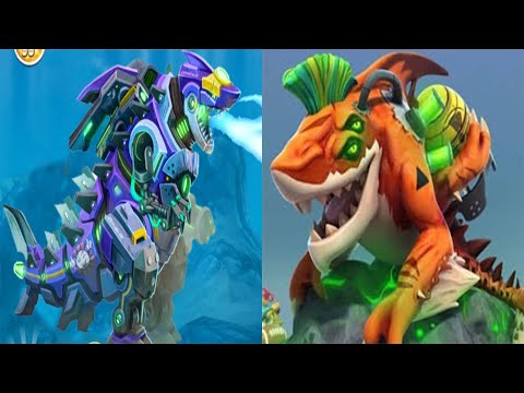 Hungry Shark World - Mecha Sharkjira VS Meltdown Shark - All Sharks Unlocked ( Android & IOS )
