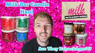 Bath & Body Works X Milk Bar Candle Haul | Are They Repackages?!?