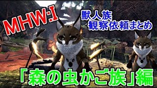 【MHWI】老練の獣人族学者の観察依頼　「森の虫かご族」の撮影場所、シャッターチャンスまとめ