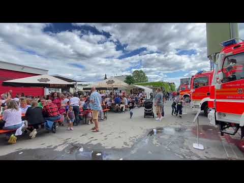 Feuerwehr-Fest am Vatertag 2022 in Walldorf,Hessen mit der Band Bayernmän