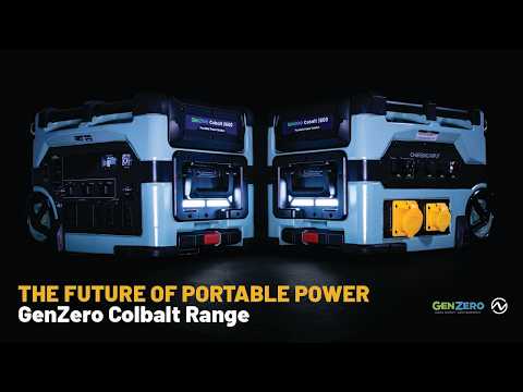  The Future of Portable Power: GenZero Colbalt Range