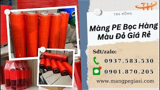 Cung cấp màng PE bọc hàng màu đỏ giá sỉ