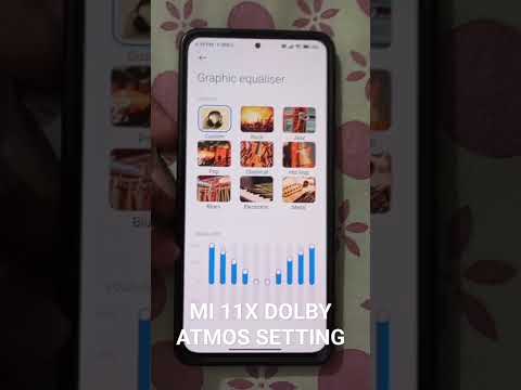 Setting of Dolby atmos in Mi 11x  #dolbyatmos #mi11xseries #xiomi