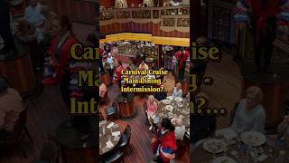 Carnival main dining room show. Does anyone else wonder why they do this during dinner? #cruise