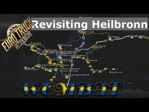 ETS2 1.33 - Revisiting Heilbronn 1:1 scale map by Klauzzy and testing its recommended graphics mod