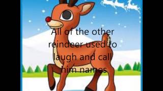 Chipmunks singing &quot;Rudolph The Red Nosed Reindeer&quot; with Lyrics