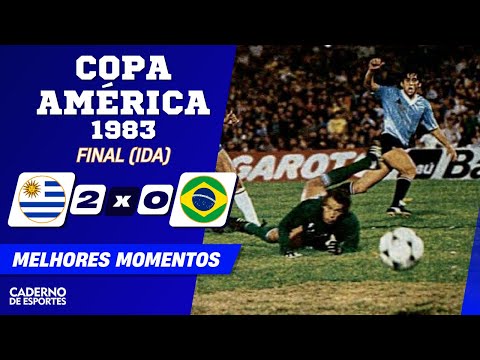 URUGUAI 2 X 0 BRASIL - FINAL (IDA) COPA AMÉRICA 1983 - MELHORES MOMENTOS