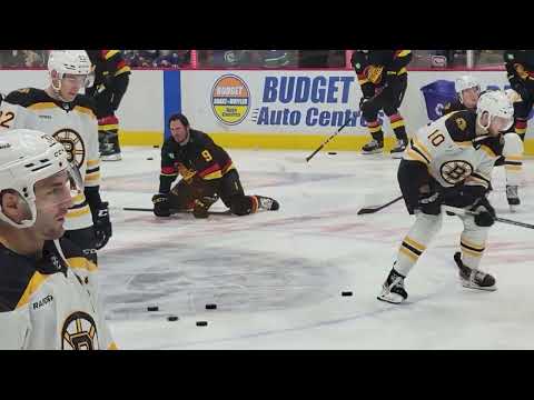 Boston Vs Vancouver 25 February 2023  Pre game warmup
