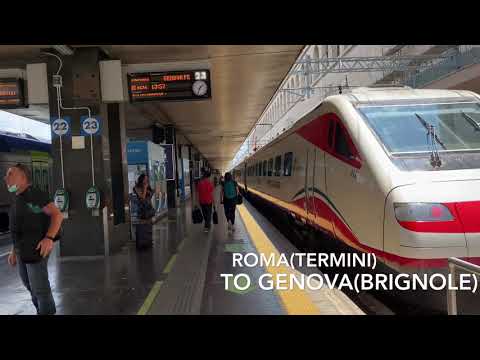 Rome(Termini) to Genova(Brignole) Freccia Bianca 8620 🚃🚃🚃 4K Resolution