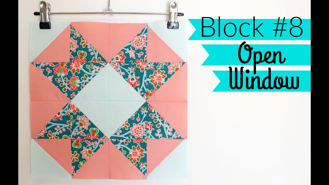 HST Sampler Quilt | Block #8: Open Window (variation)