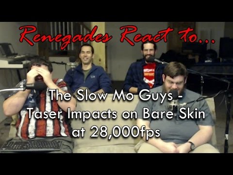 Renegades React to... The Slow Mo Guys - Taser Impact on Bare Skin at 28,000fps