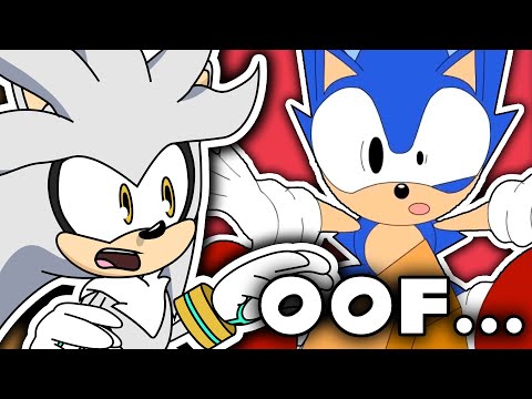 SONIC GETS HIT IN THE RINGS | Silver reacts to Sonic shorts Volume 1