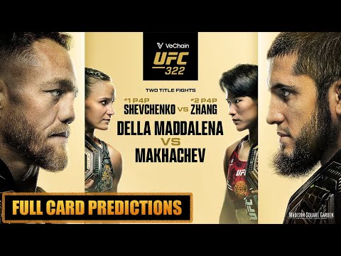 UFC 322 Full Card Predictions Jack Della Maddalena vs Islam Makhachev