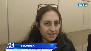 Siracusa, le opposizioni occupano l'aula del Consiglio comunale