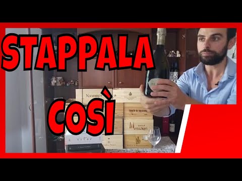 Come si apre lo SPUMANTE? – Il metodo semplice e Professionale –