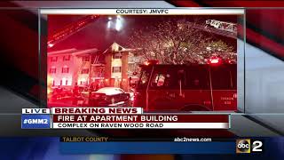 Several forced to evacuate after apartment fire