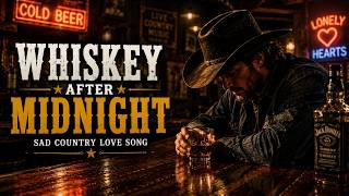 🌙🥃 Whiskey After Midnight 💔  Sad Cowboy Love Song