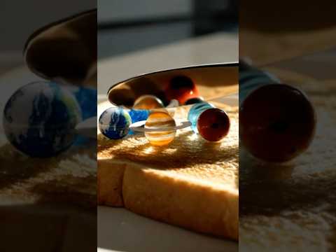 Glass Planets Spread on Toast ASMR 🌎🪐
