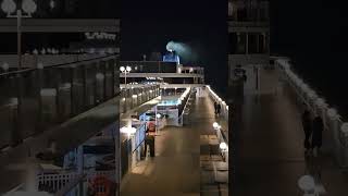 Norwegian Gem top deck at night #norwegiangem #cruiseship