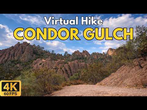 4K Treadmill Virtual Hike – Condor Gulch Trail at Pinnacles National Park | 42-Min Scenic POV