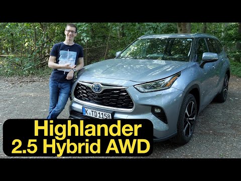 2022 Toyota Highlander 2.5 Hybrid AWD: Groß, mächtig und ideal für die Stadt [4K] - Autophorie