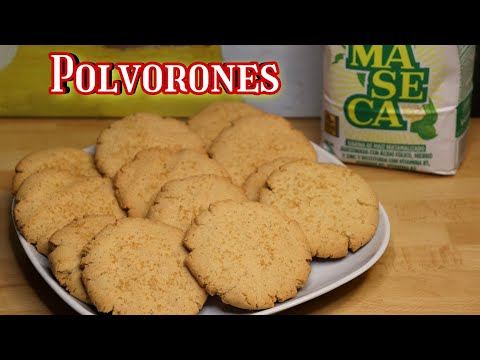 Galletas de Maiz POLVORONES sin glutén y económicas.