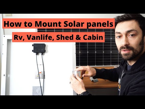 Part of a video titled How To: Mounting Solar Panels - YouTube