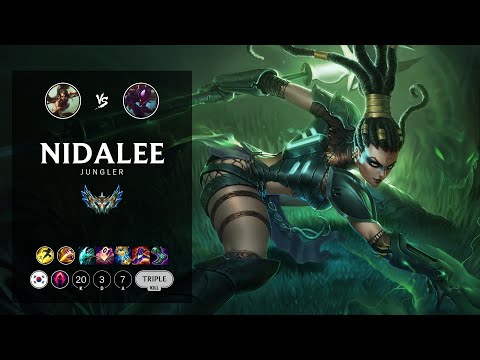 Nidalee Jungle vs Kha'Zix - KR Challenger Patch 12.9