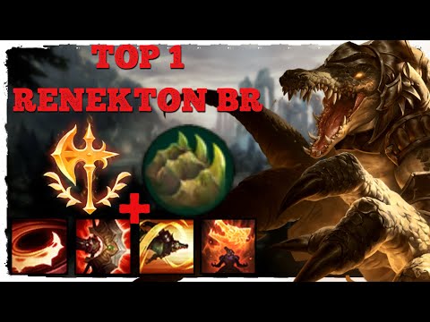 TOP 1 RENEKTON BR LOL - MEKAZEL GAMEPLAY - LEAGUE OF LEGENDS