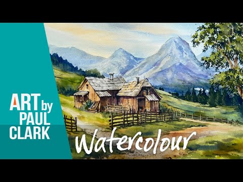 How to Paint an Austrian Mountain Scene in Watercolour