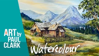 How to Paint an Austrian Mountain Scene in Watercolour