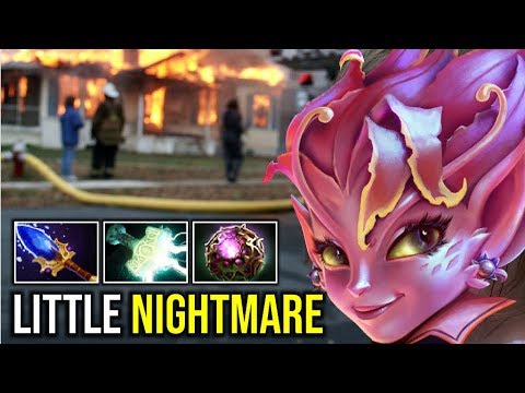 LITTLE NIGHTMARE..!! New Carry Dark WIllow Machine Gun Aghanim Scepter 7.22b | Dota 2