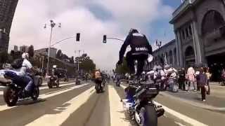 Motorcycle stunters VS Police Chase