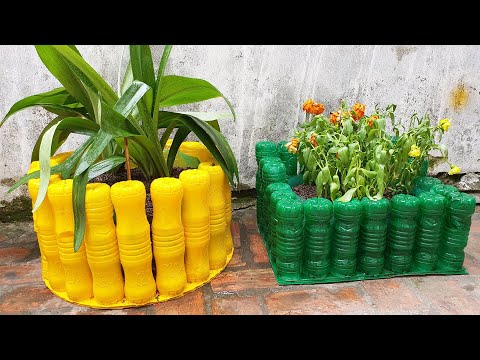 植物由来の磁器ティーポット、リサイクル材料から作られたDIYプランター、装飾的な庭のデザイン