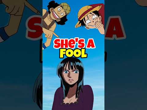 When Luffy and Usopp made Robin look like a fool #shorts #onepiece #anime