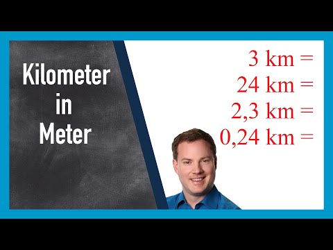 Kilometer in Meter umrechnen (km in m)