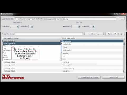 CSV-Transformer - Tool für Shopbetreiber und Shopadmins