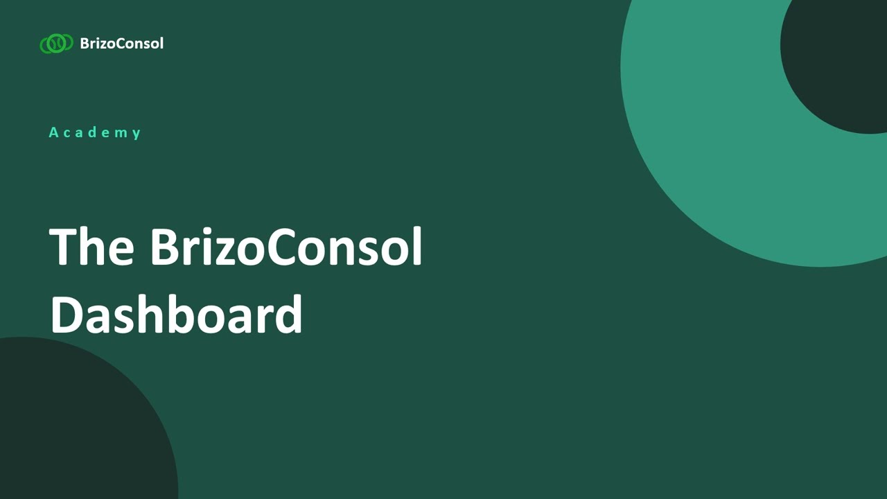 Understanding Your Consolidated Dashboard