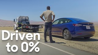  Man runs out of battery in the middle of the desert