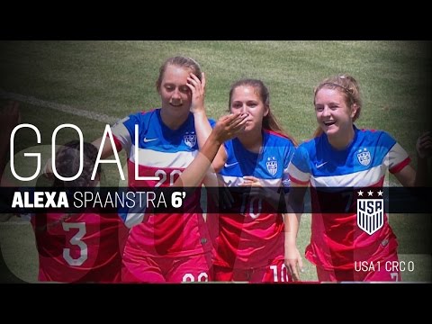 U-17 WNT vs. Costa Rica: Alexa Spaanstra Goal - March 8, 2016