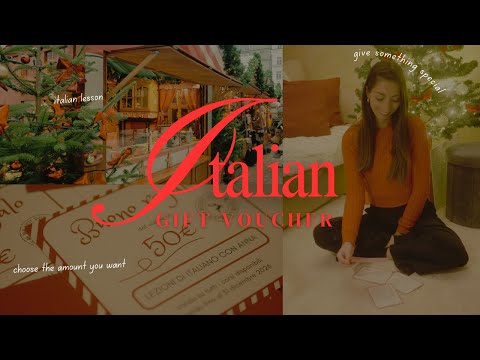 Italian Lesson Gift Vouchers | The Perfect Christmas Gift 🇮🇹🎁✨